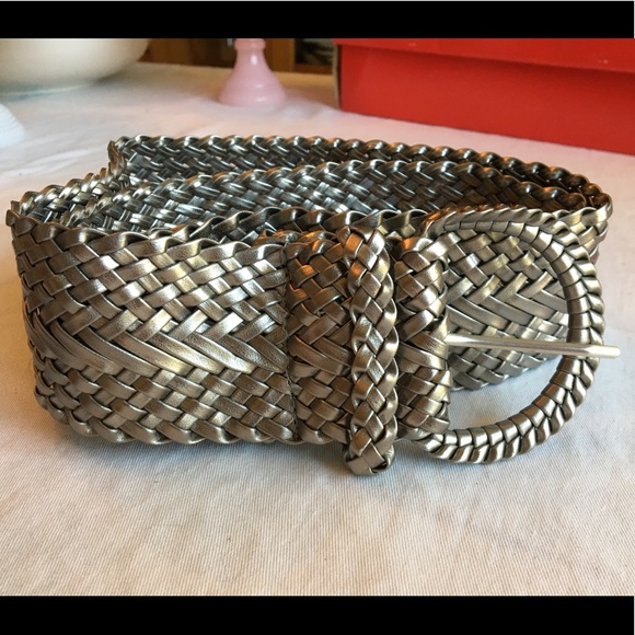 Accessories - Silver Woven Belt